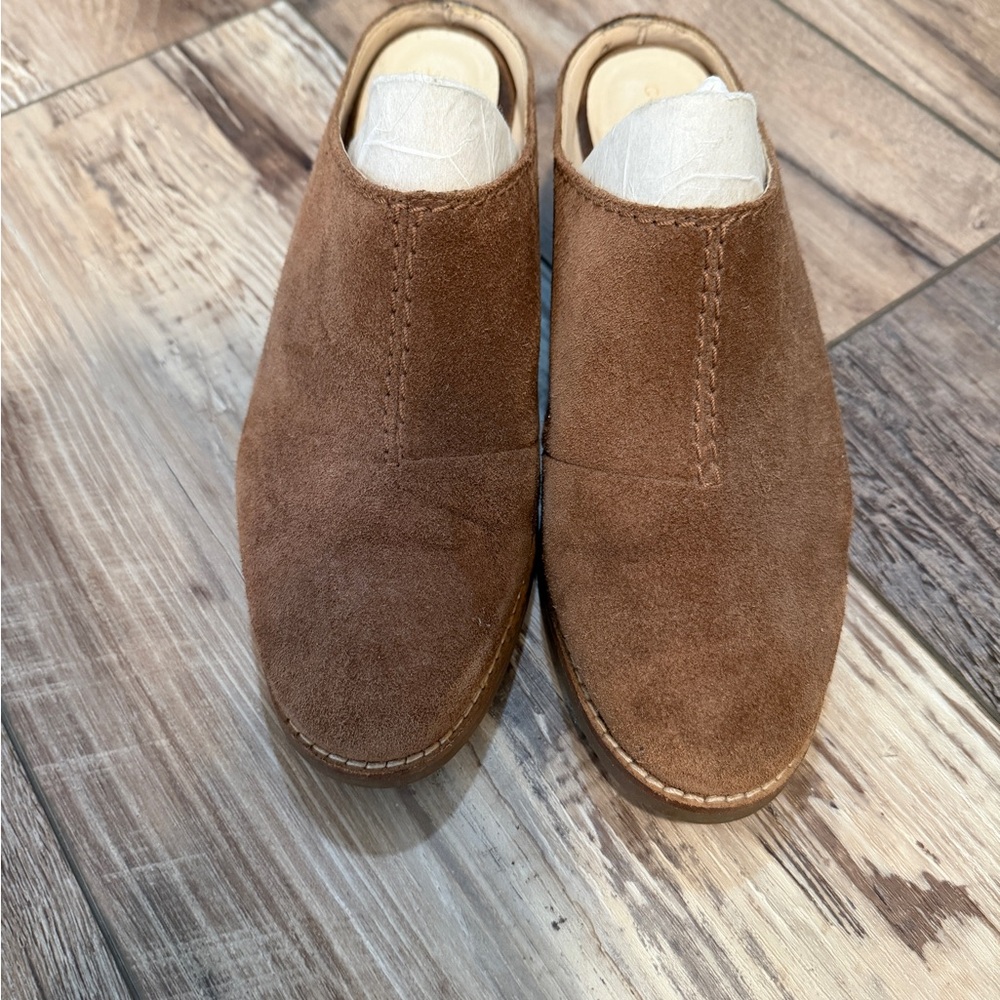 Cole Haan Brown Suede Mules